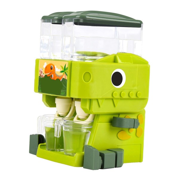 NOENNULL Mini Green Dinosaur Water Dispenser Toy for Kids, Lightweight