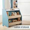 Kids Grocery Store Pretend Play, Puppet Theater&Grocery Store Playset Toy