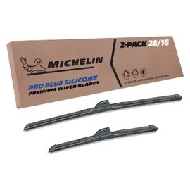 Michelin 40-2816SPBA Pro Plus Silicone Twin Pack 28 & 16 inch Wiper Blade Fits Select 2013-2018 Nissan Altima; 2016-2020 Nissan Maxima (2 Pack)