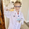 INNOCHEER Kids Science Experiment Kit with Lab Coat Scientist Costume