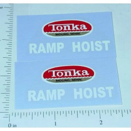 Tonka Pair Tonka Ramp Hoist Rollback Truck Stickers TK-009