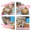 Mini Cardboard Chair - 11.8" Deep Seat, DIY Decoratable, Tool-Free