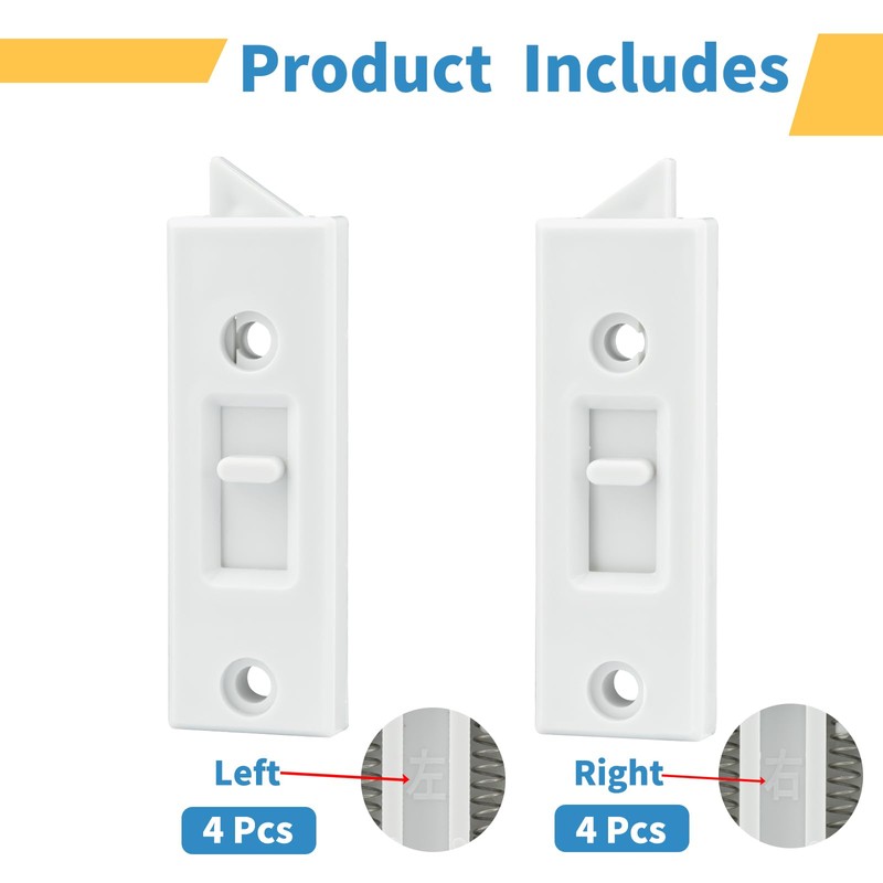 8 Pcs Window Latch Locks Spring Loaded Window Tilt Latch