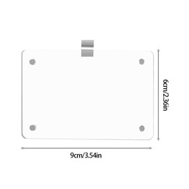 4Pack Magnetic 2.36 * 3.54 Inch Acrylic Car Picture Frame Dad Visor Clip Photo Accessories for Clip-On Loved Ones Pets Memories Lightweight Shatterproof Squares Display Horizontal Vertical (4)