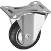 Meister Fixed Castor Solid Rubber, Roller Bearing, 800630