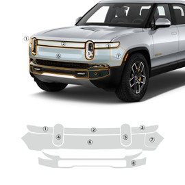 FDAIUN for 2021-2023 Rivian R1T Clear Car Pre-Cut Paint Protective Film PPF Self Adhesive Rainproof Waterproof HD Scratch Exterior Accessories