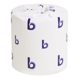 Boardwalk B6170 1-Ply Toilet Tissue - White (96 Rolls/Carton, 1000 Sheets/Roll)