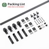 Roymelo 70" Bifold Sliding Barn Door Hardware Track Kit,Side Mounted
