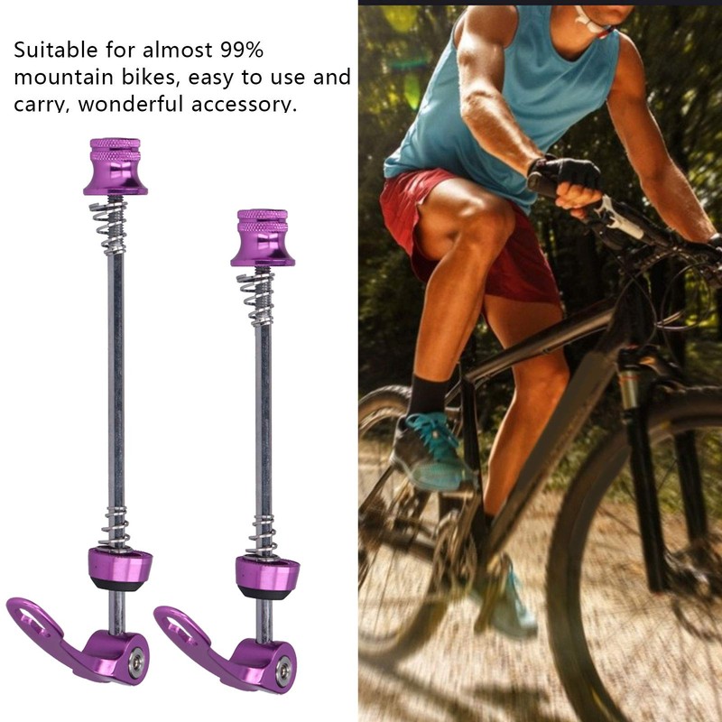 2pcs Bicycle Wheel Skewer, Road Mountain Bicycle Quick Release Skewers