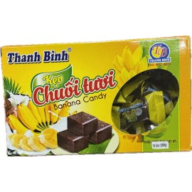 Thanh Binh 10.5oz (300g) Thanh Binh Keo Chuoi Tuoi Vietnamese Banana Candy - Banana Candy (Keo Chuoi Tuoi)