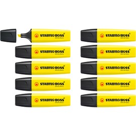 STABILO BOSS Original Pastel - Paquete de 10 - Amarillo