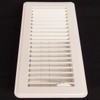 6" X 14" Floor Register with Louvered Design - Fixed