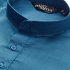 Sojanya (Since 1958, Kurta corta de algodón para hombre, Azul