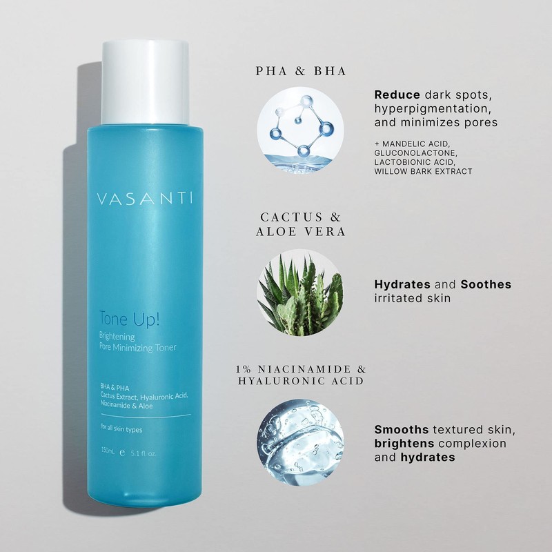 VASANTI Tone Up! Brightening Pore Minimizing Toner