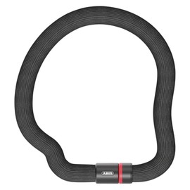 ABUS Goose Lock Chain Lock - Bendable, Rattle-Free Bicycle Lock Made of Hardened Steel - 6 mm Thick - 110 cm Long - with Key - ABUS Security Level 7 - Black