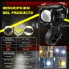 2 Faros Luces Led Auxiliares 4 Modos Lupa Para Moto