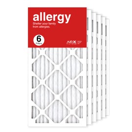 AIRx Filters 10x24x1 Air Filter MERV 11 Pleated HVAC AC Furnace Air Filter, Allergy 6-Pack, Made in the USA