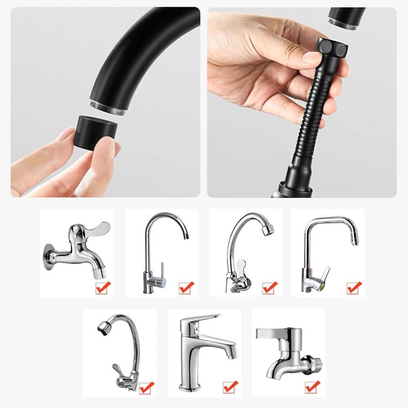 3 Modes Tap Extension Kitchen, 360° Rotating Multifunctional Tap Extender,