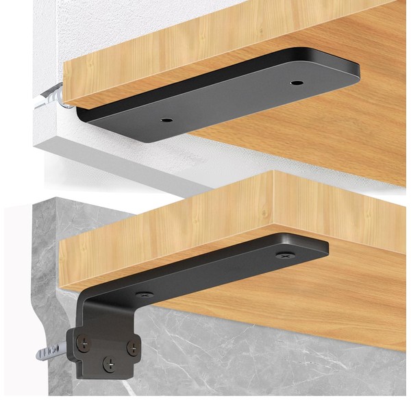 NPOIAUG Shelf Bracket, Shelf Bracket, 15/20/25 cm, Heavy Duty L