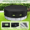 12 Ft Round Pool Cover with Reflective Strips,Round Pool Cover,Swimming