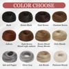2PCS Messy Bun Hair Piece for Women, Small Donut Bun