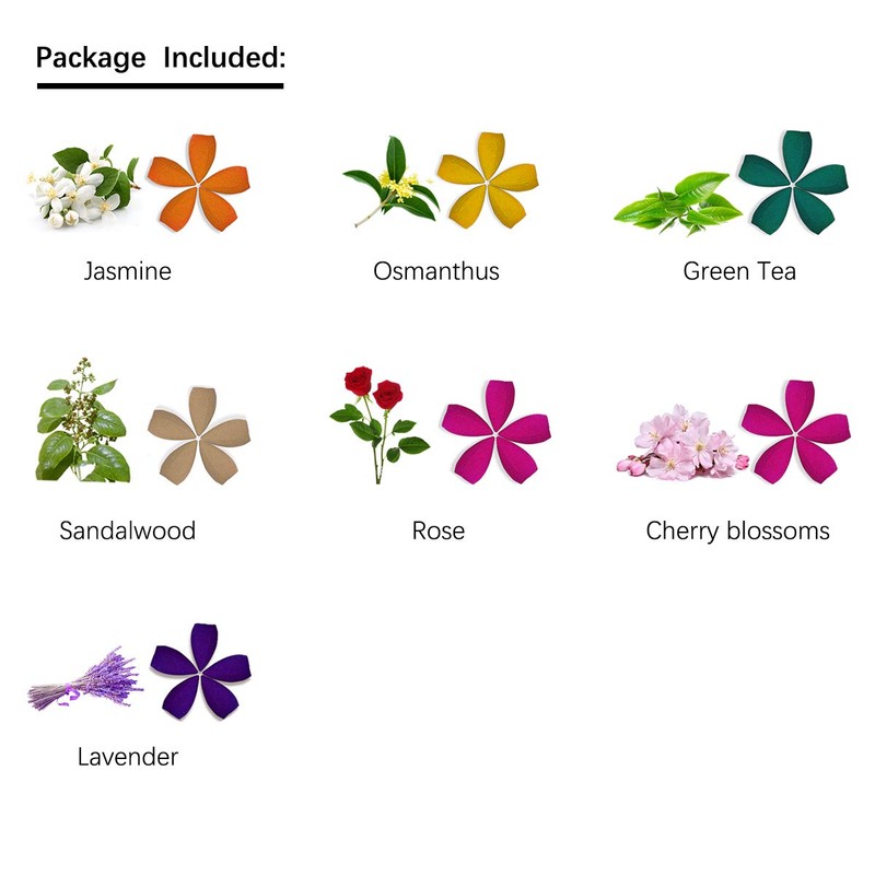 OTOFY 70 PCS Backflow Incense Cones Green Tea Incense Osmanthus