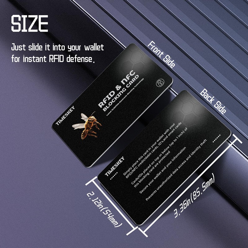 RFID Blocking Cards(8-Pack)–Ultra Thin Credit Card Protector for Wallet,Shields ID/Credit