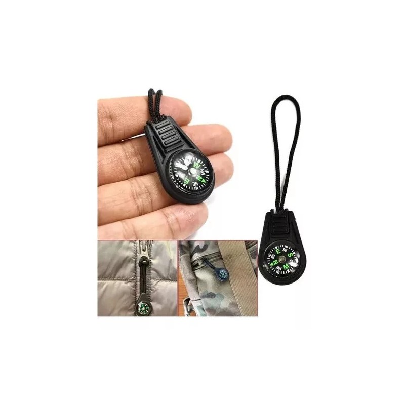 Estuchelandia 3pzas Brujula Portatil Para Cremallera Accesorios Caza Pesca