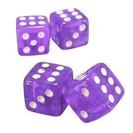 Topxome 4pcs Plastic Wheel Stem Tyre Air Valve Dustproof Cap Gold Dice Tire Tyre Valve Caps Bike Auto Truck Tire Valve Dust Cap (Purple)