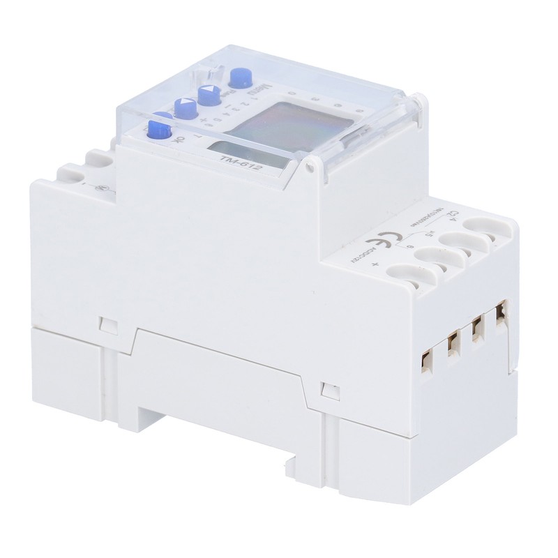 Time Control Switch Intelligent Power Supply Guide Rail Timer TM612