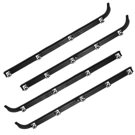 Shtuomoland 4 Pcs Front Inner Outer Car Window Sweep Felt Trim Seal Weatherstrip Kit Fits for Ford F150 F250 F350 Bronco 1987-1997 Replaces E7TZ1521452A E7TZ1521453A F2TZ1521456A F2TZ1521457A