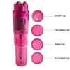 Finever 3Pc Mini Massager Handheld with 4 Heads Pocket Vibrating