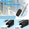 Adjustable Downstream Soft Wash Nozzle，2-in-1 shooter tip M5 Long Reach
