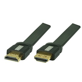 SunshineTronic Ultra HD 4K High Speed HDMI Flat Cable with Ethernet | Ultra HD, 4K x 2K, Full HD, 3D, ARC, CEC, Fully Wired, Lock Contact (1.5 m)