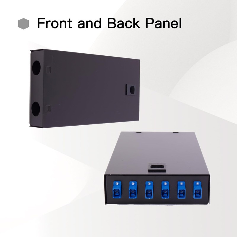 SC SM 6Port Box +Cables Wall Mount Fiber Enclosure with