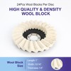 SCOTTCHEN Felt Flap Disc Abrasives 4-1/2" x 7/8" Arbor Buffing