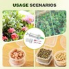 Mini Seed Spreader Precision Seed Dispenser with Transparent Window -