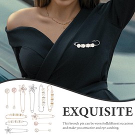 Sewroro 12pcs Waist Pin Hanger Scarf Pin Scarf Clip Women Shirt Brooch Buttons Cinching Pant Waist Tightener Skirt Hangers Cardigan Corsage Rhinestone Cinch Shawl Clip Tighten Pierce Alloy