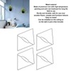 4Pcs Hanging Flower Basket Holder Metal Iron Hanging Plant Flower