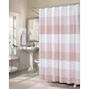 Dainty Home Ombre Waffle Weave Shower Curtain (Blush with 12