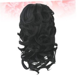 Generic Curly Synthetic Hair Ponytail Extension Clip with Flat Style Claw Clamp for Comfortable All Day Wear Hairpiece for Women and Color