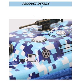 UROVO Pencil Case Large Capacity with Compartments Tank Pen Pouch Holder Waterproof EVA Organizer Stationery Box for Student Teens Boys Girls Camouflage Yellow