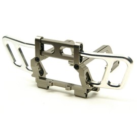 ZuoLan RC 1/10 Steel Front Bumper Bull Bar for 1/10 Car Crawler Axial Wraith (Titanium)