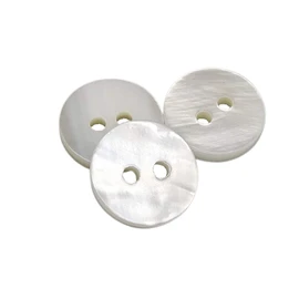 50 Nacar Natural Shell Buttons (River) – Sewing Accessories – Made in Spain – Made in SPAIN