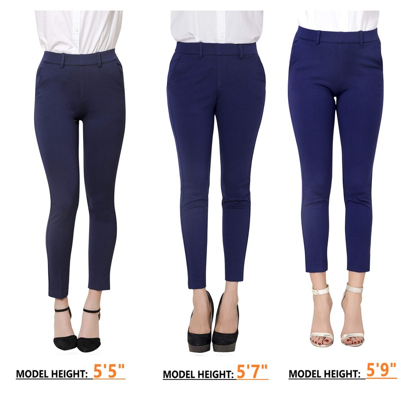 Marycrafts - Pantalones de trabajo para mujer, elásticos, para yoga,