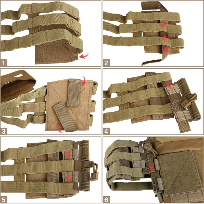 LIVANS Quick Release Buckle Set for Plate Carrier,Molle Side Belt