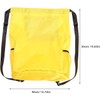 Bolsa Grande Cordón de Tela Oxford Amarilla para Deportes y