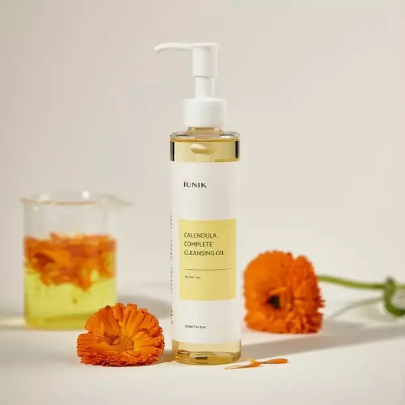 IUNIK 아이유닉 카렌듈라 컴플리트 클렌징오일 200ml IUニック Karwndula Complete Cleansing