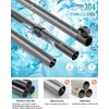 ADOVEL 4 Layer Corner Shower Caddy, Stainless Steel ​Constant Tension