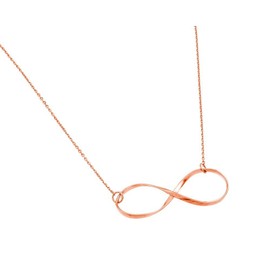 CloseoutWarehouse Rose Gold-Tone Plated Sterling Silver Infinity Symbol Necklace